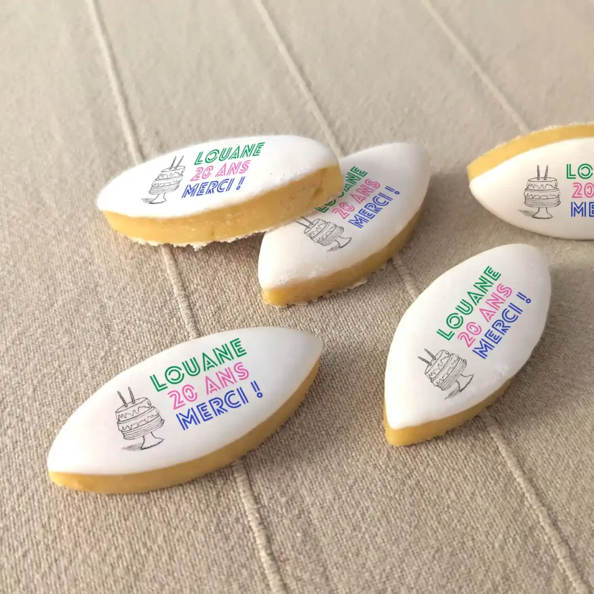calisson personnalisé anniversaire prêt à offrir