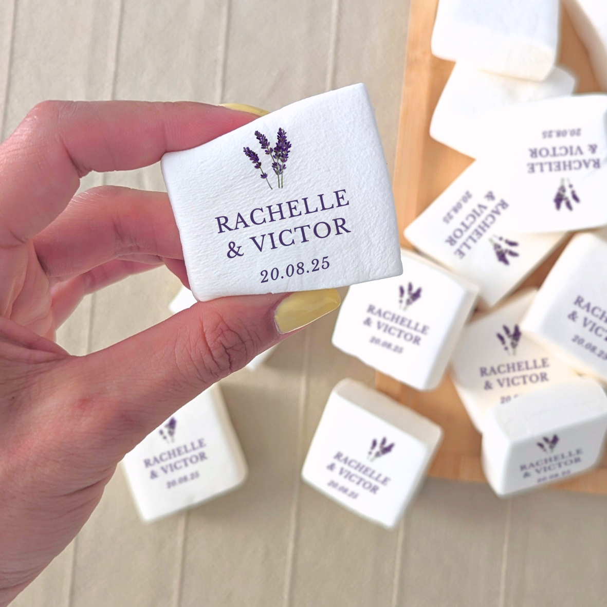 Guimauve personnalisé pour mariage provence