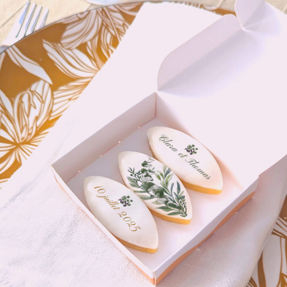 calissons personnalisés olivier pour cadeau mariage