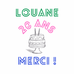 visuel anniversaire disco personnalisable