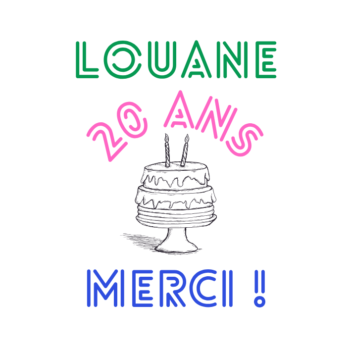 visuel anniversaire disco personnalisable