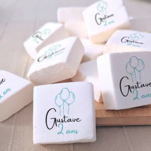 sachets de guimauves personnalisées pour anniversaire disco