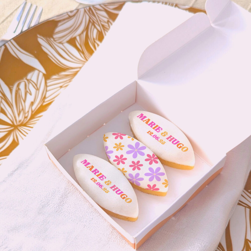 cadeau remerciement mariage invités calisson personnalisé