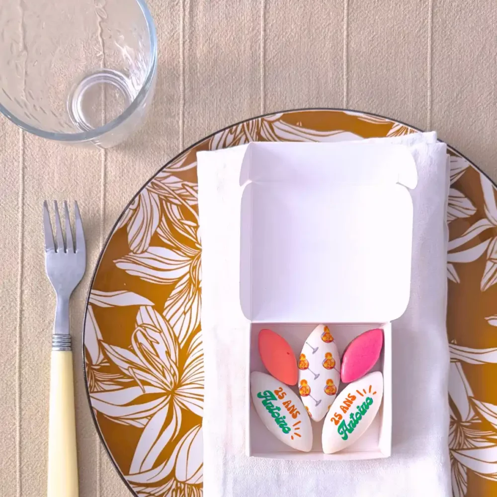 calisson personnalisé gourmandise invité anniversaire