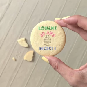 sablé anniversaire personnalisé prénom et âge
