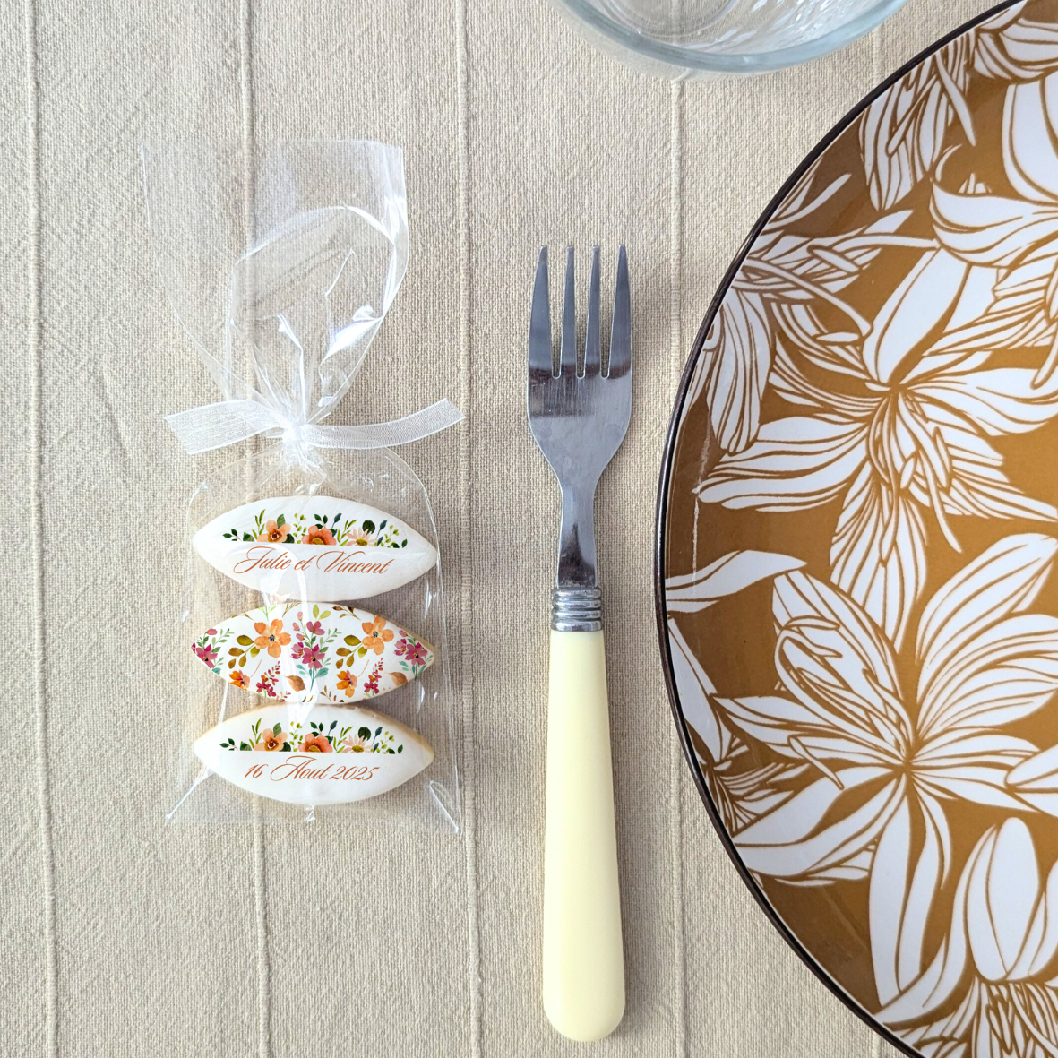 Calisson personnalisé pour mariage chic