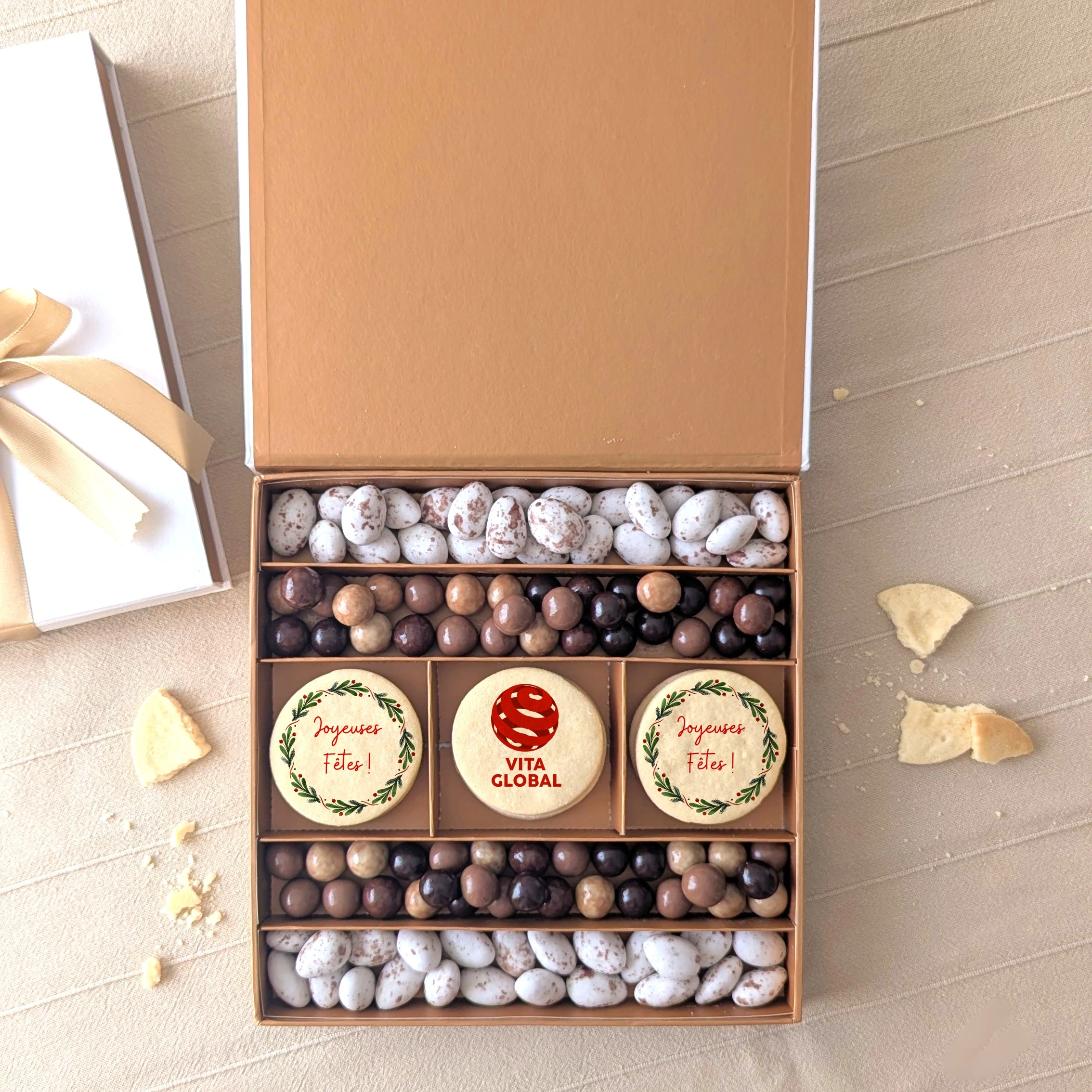coffret biscuits noel Coffret gourmand personnalisé