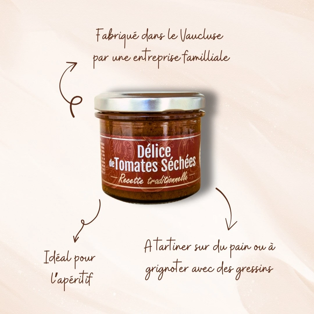 Tartinable de tomates sechées pour panier gourmand