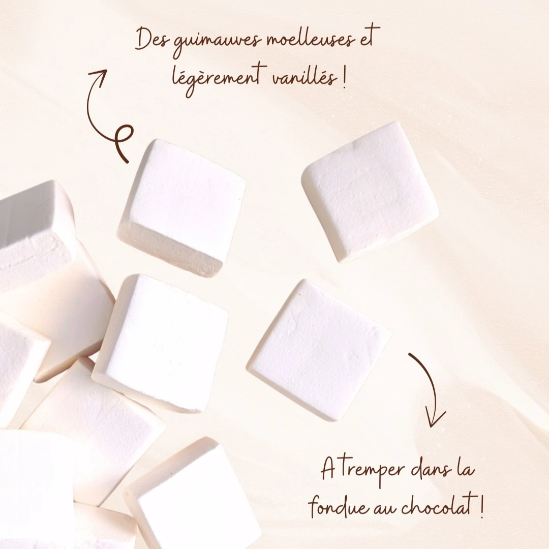 Chamallows vanillés dans notre box gourmand et enquete