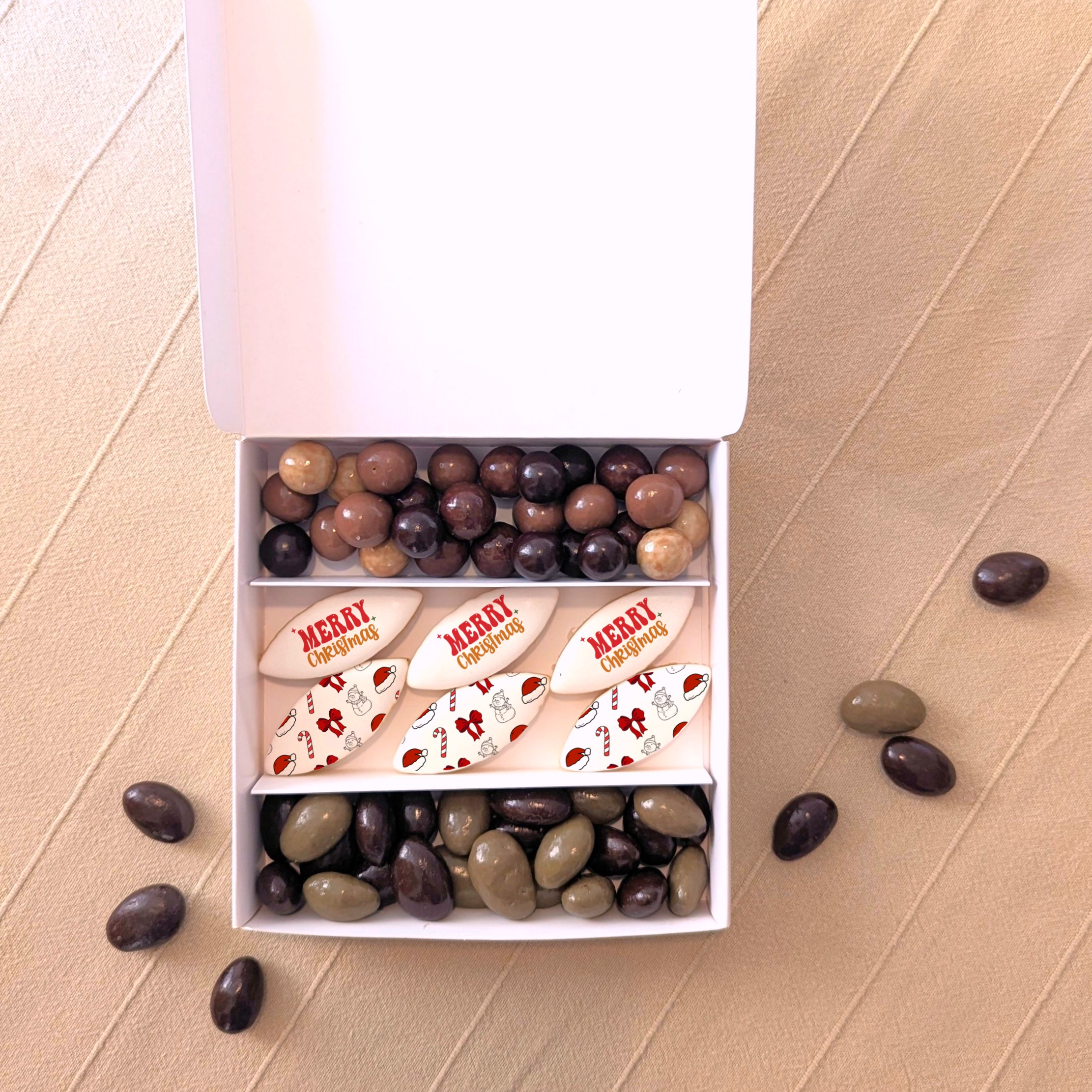 coffret le tendre personnalisé noel carré