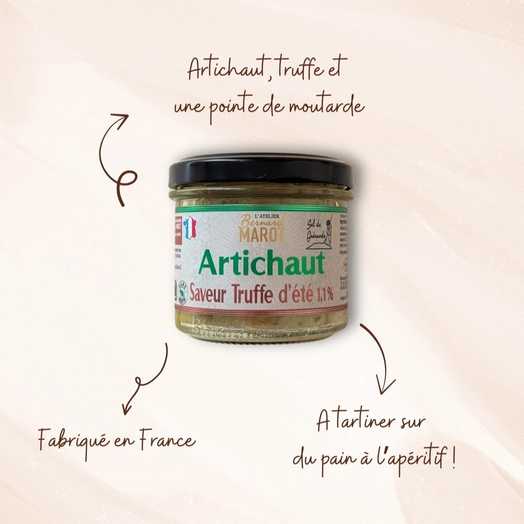 box gourmand avec artichaut à la truffe
