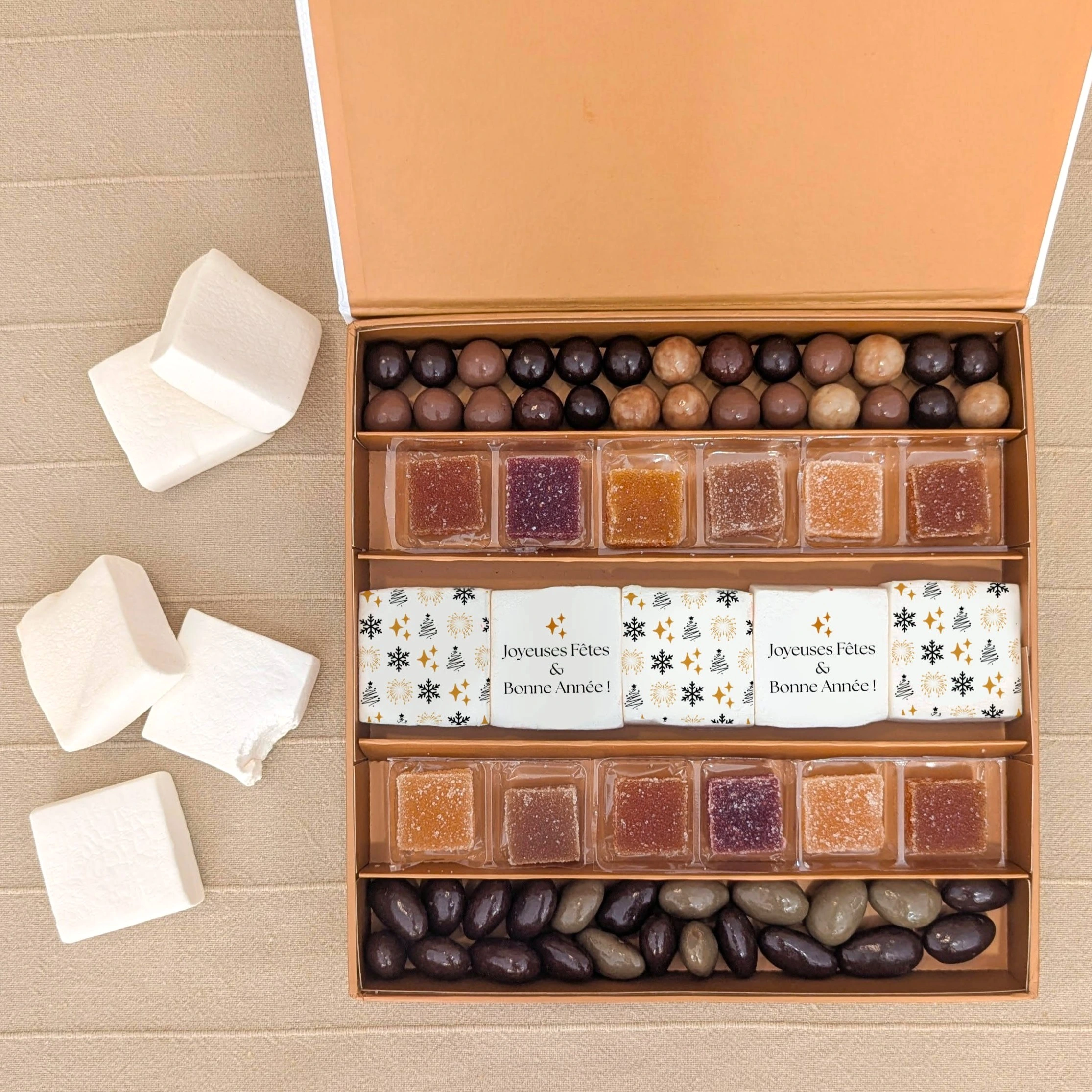 idée coffret gourmand message noel